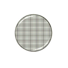 Winter Gray Plaids Hat Clip Ball Marker by ConteMonfrey