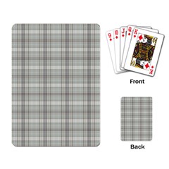 Winter Gray Plaids Playing Cards Single Design (rectangle) by ConteMonfrey