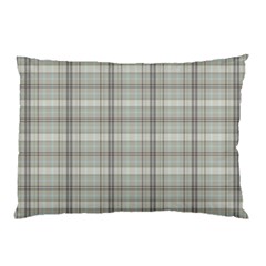 Winter Gray Plaids Pillow Case by ConteMonfrey