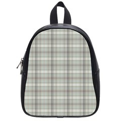 Winter Gray Plaids School Bag (small) by ConteMonfrey