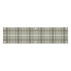 Winter Gray Plaids Banner And Sign 4  X 1  by ConteMonfrey