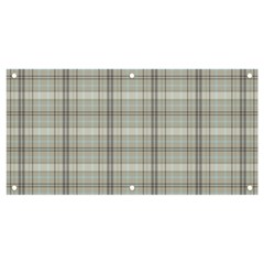 Winter Gray Plaids Banner And Sign 4  X 2 