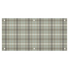 Winter Gray Plaids Banner And Sign 6  X 3  by ConteMonfrey