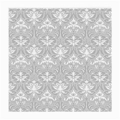 Grey Lace Decorative Ornament - Pattern 14th And 15th Century - Italy Vintage Medium Glasses Cloth (2 Sides)