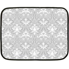 Grey Lace Decorative Ornament - Pattern 14th And 15th Century - Italy Vintage Fleece Blanket (mini) by ConteMonfrey