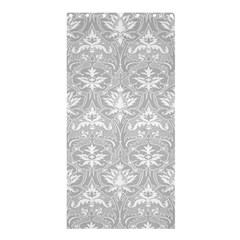 Grey Lace Decorative Ornament - Pattern 14th And 15th Century - Italy Vintage Shower Curtain 36  X 72  (stall)  by ConteMonfrey