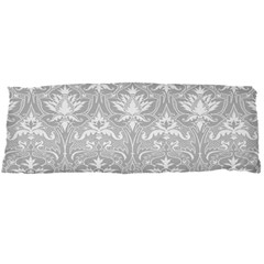 Grey Lace Decorative Ornament - Pattern 14th And 15th Century - Italy Vintage Body Pillow Case Dakimakura (two Sides) by ConteMonfrey