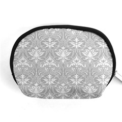 Grey Lace Decorative Ornament - Pattern 14th And 15th Century - Italy Vintage Accessory Pouch (medium) by ConteMonfrey