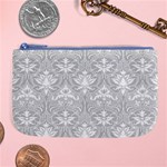 Grey Lace Decorative Ornament - Pattern 14th And 15th Century - Italy Vintage Large Coin Purse Front