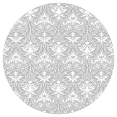 Grey Lace Decorative Ornament - Pattern 14th And 15th Century - Italy Vintage Round Trivet by ConteMonfrey