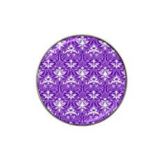 Purple Lace Decorative Ornament - Pattern 14th And 15th Century - Italy Vintage  Hat Clip Ball Marker (4 Pack) by ConteMonfrey