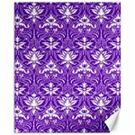 Purple Lace Decorative Ornament - Pattern 14th And 15th Century - Italy Vintage  Canvas 11  x 14  10.95 x13.48  Canvas - 1