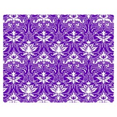 Purple Lace Decorative Ornament - Pattern 14th And 15th Century - Italy Vintage  Double Sided Flano Blanket (medium)  by ConteMonfrey