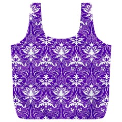 Purple Lace Decorative Ornament - Pattern 14th And 15th Century - Italy Vintage  Full Print Recycle Bag (xxxl) by ConteMonfrey