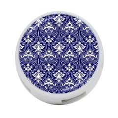 Blue Lace Decorative Ornament - Pattern 14th And 15th Century - Italy Vintage  4-port Usb Hub (two Sides) by ConteMonfrey