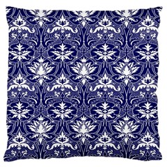 Blue Lace Decorative Ornament - Pattern 14th And 15th Century - Italy Vintage  Large Cushion Case (two Sides) by ConteMonfrey