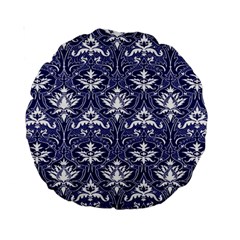 Blue Lace Decorative Ornament - Pattern 14th And 15th Century - Italy Vintage  Standard 15  Premium Round Cushions by ConteMonfrey