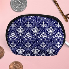 Blue Lace Decorative Ornament - Pattern 14th And 15th Century - Italy Vintage  Accessory Pouch (medium) by ConteMonfrey