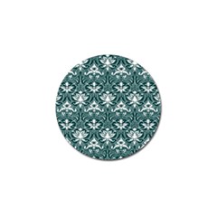 Green  Lace Decorative Ornament - Pattern 14th And 15th Century - Italy Vintage  Golf Ball Marker by ConteMonfrey