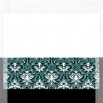 Green  Lace Decorative Ornament - Pattern 14th And 15th Century - Italy Vintage  Rectangular Jigsaw Puzzl Front