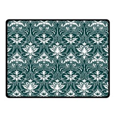 Green  Lace Decorative Ornament - Pattern 14th And 15th Century - Italy Vintage  Double Sided Fleece Blanket (small)  by ConteMonfrey