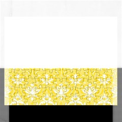 Yellow Lace Decorative Ornament - Pattern 14th And 15th Century - Italy Vintage  Rectangular Jigsaw Puzzl by ConteMonfrey