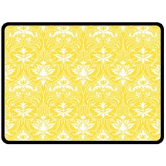 Yellow Lace Decorative Ornament - Pattern 14th And 15th Century - Italy Vintage  Double Sided Fleece Blanket (large)  by ConteMonfrey