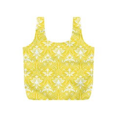 Yellow Lace Decorative Ornament - Pattern 14th And 15th Century - Italy Vintage  Full Print Recycle Bag (s) by ConteMonfrey