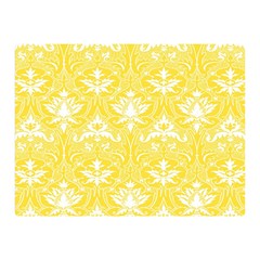 Yellow Lace Decorative Ornament - Pattern 14th And 15th Century - Italy Vintage  Double Sided Flano Blanket (mini)  by ConteMonfrey