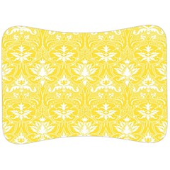 Yellow Lace Decorative Ornament - Pattern 14th And 15th Century - Italy Vintage  Velour Seat Head Rest Cushion by ConteMonfrey