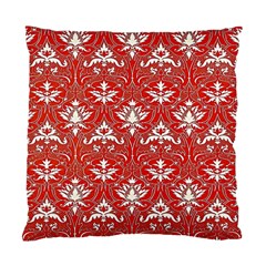 Red  Lace Decorative Ornament - Pattern 14th And 15th Century - Italy Vintage Yellow Lace Decorative Ornament - Pattern 14th And 15th Century - Italy Vintage  Standard Cushion Case (One Side)