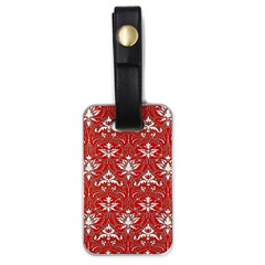 Red  Lace Decorative Ornament - Pattern 14th And 15th Century - Italy Vintage Yellow Lace Decorative Ornament - Pattern 14th And 15th Century - Italy Vintage  Luggage Tag (one side)