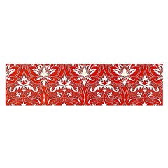 Red  Lace Decorative Ornament - Pattern 14th And 15th Century - Italy Vintage Yellow Lace Decorative Ornament - Pattern 14th And 15th Century - Italy Vintage  Oblong Satin Scarf (16  x 60 )