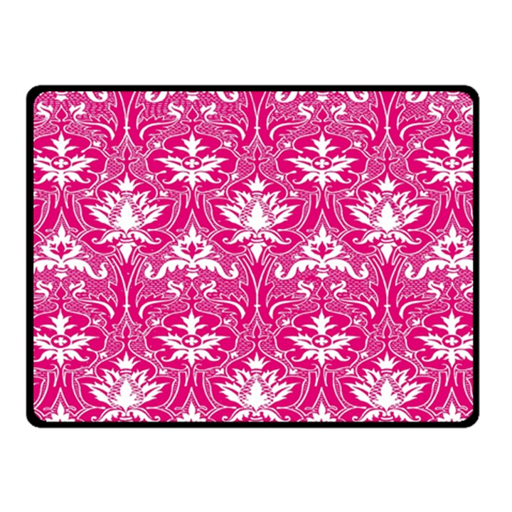 Pink  Lace Decorative Ornament - Pattern 14th And 15th Century - Italy Vintage Fleece Blanket (Small)