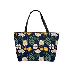 Flower Grey Pattern Floral Classic Shoulder Handbag