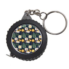 Flower Grey Pattern Floral Measuring Tape by Dutashop