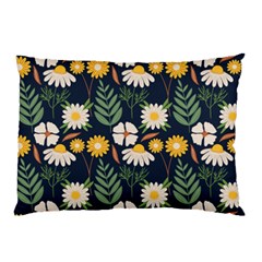 Flower Grey Pattern Floral Pillow Case (two Sides) by Dutashop