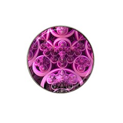 Fractal-math-geometry-visualization Pink Hat Clip Ball Marker (4 Pack) by Pakrebo