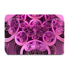 Fractal-math-geometry-visualization Pink Plate Mats by Pakrebo