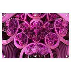 Fractal-math-geometry-visualization Pink Banner And Sign 6  X 4 