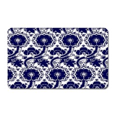 Blue Lace Decorative - Pattern 14th And 15th Century - Italy Vintage Magnet (rectangular) by ConteMonfrey