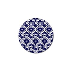 Blue Lace Decorative - Pattern 14th And 15th Century - Italy Vintage Golf Ball Marker (10 Pack) by ConteMonfrey