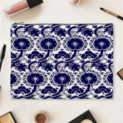 Blue Lace Decorative - Pattern 14th And 15th Century - Italy Vintage Cosmetic Bag (xl) by ConteMonfrey