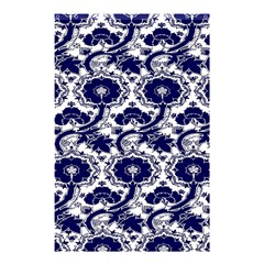 Blue Lace Decorative - Pattern 14th And 15th Century - Italy Vintage Shower Curtain 48  X 72  (small)  by ConteMonfrey