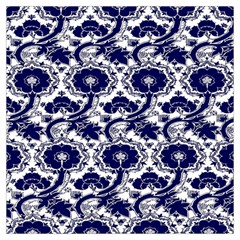 Blue Lace Decorative - Pattern 14th And 15th Century - Italy Vintage Lightweight Scarf  by ConteMonfrey