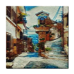 An Italian Neighborhood  Tile Coaster by ConteMonfrey