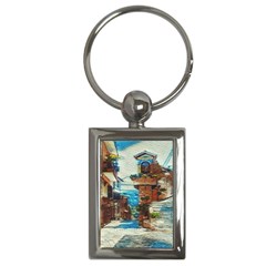 An Italian Neighborhood  Key Chain (rectangle)