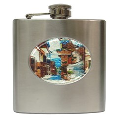 An Italian Neighborhood  Hip Flask (6 Oz) by ConteMonfrey