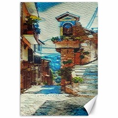 An Italian Neighborhood  Canvas 12  X 18  by ConteMonfrey