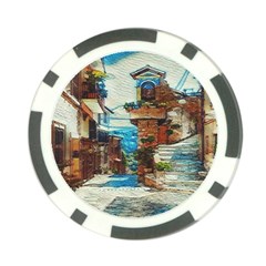 An Italian Neighborhood  Poker Chip Card Guard by ConteMonfrey